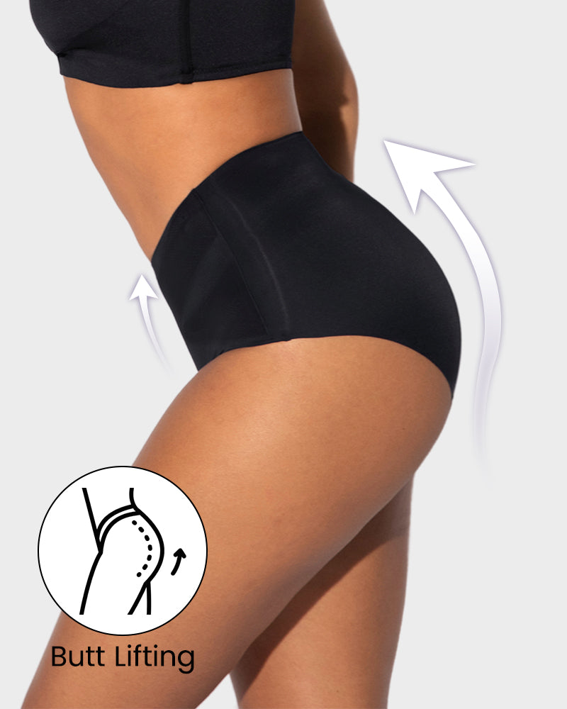 Seamless Tummy Control High-Waist Panties (5 Pack)