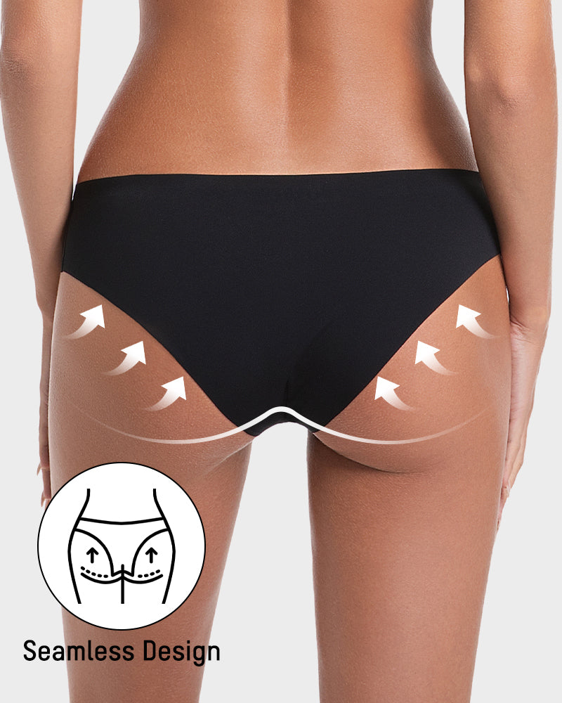 Seamless Ice-Silk Low-Rise Panties for Women (5 Pack)