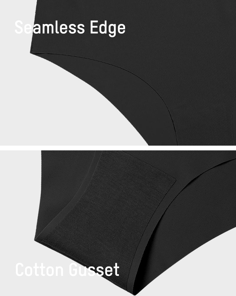 Seamless Ice-Silk Low-Rise Panties for Women (5 Pack)