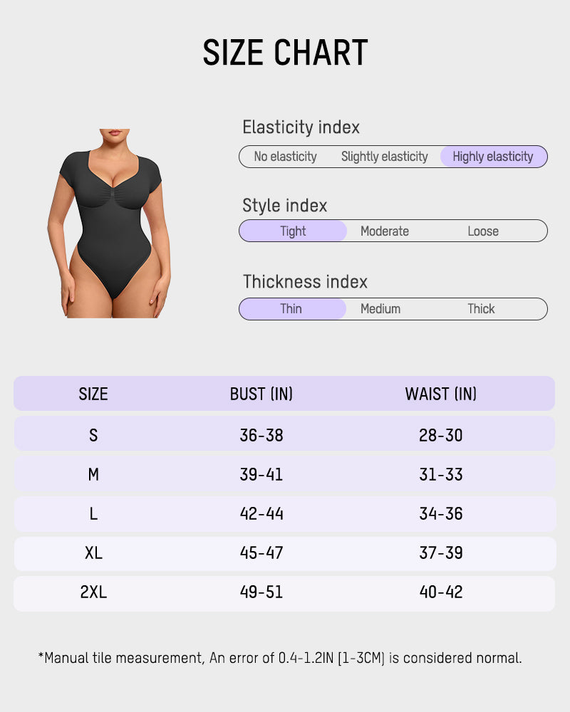 Seamless V-Neck Tummy Control Thong Bodysuit