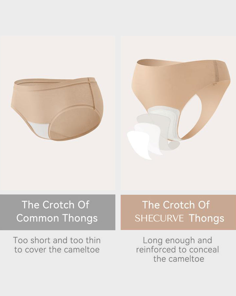 Seamless Invisible Comfort Thongs (5 Pack)