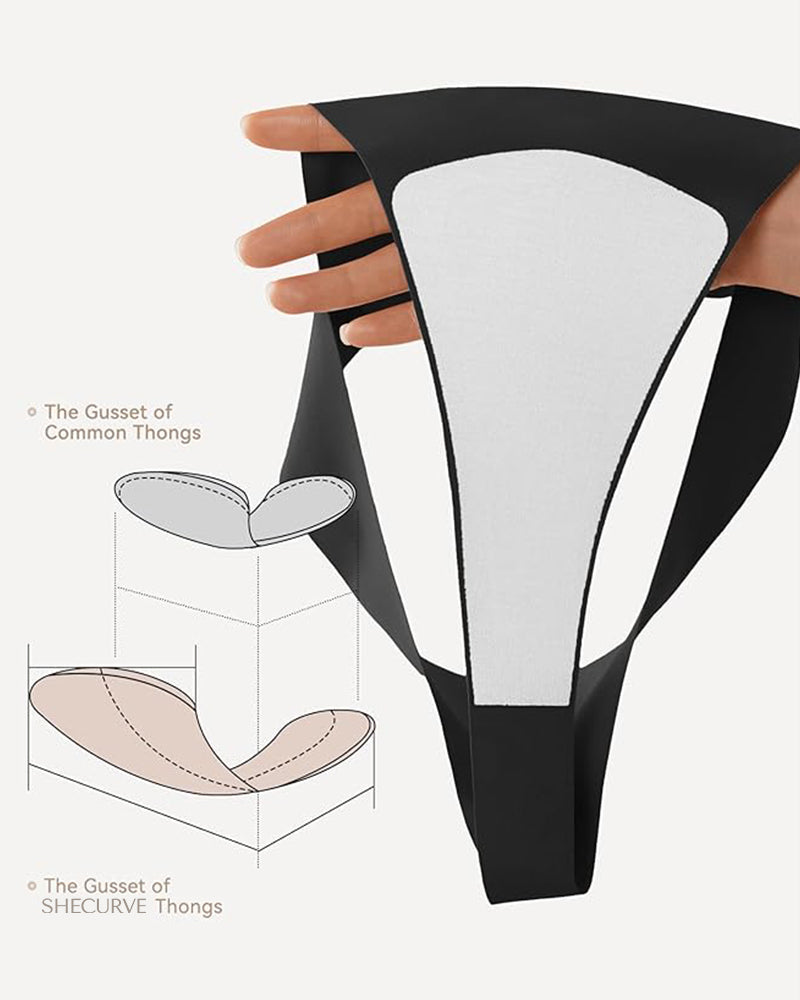 Seamless Invisible Comfort Thongs (5 Pack)