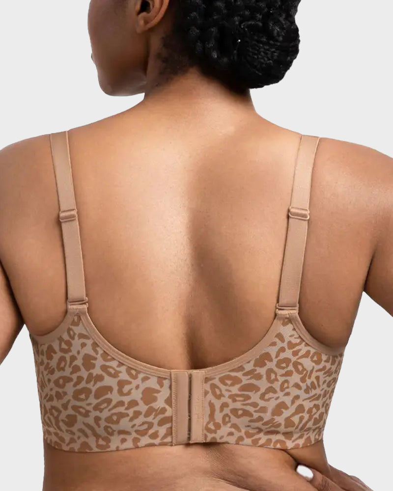 Sexy Sheer Leopard Mesh Underwire Bra