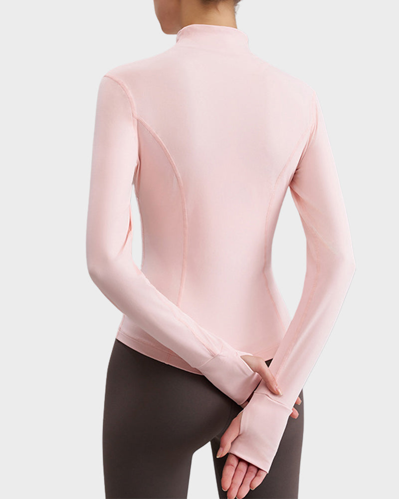 Slim-Fit Streamline Activewear Jacket