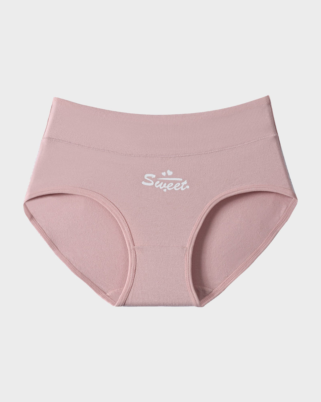 Soft Cotton Heart Print High-Waist Panties (6 Pack)