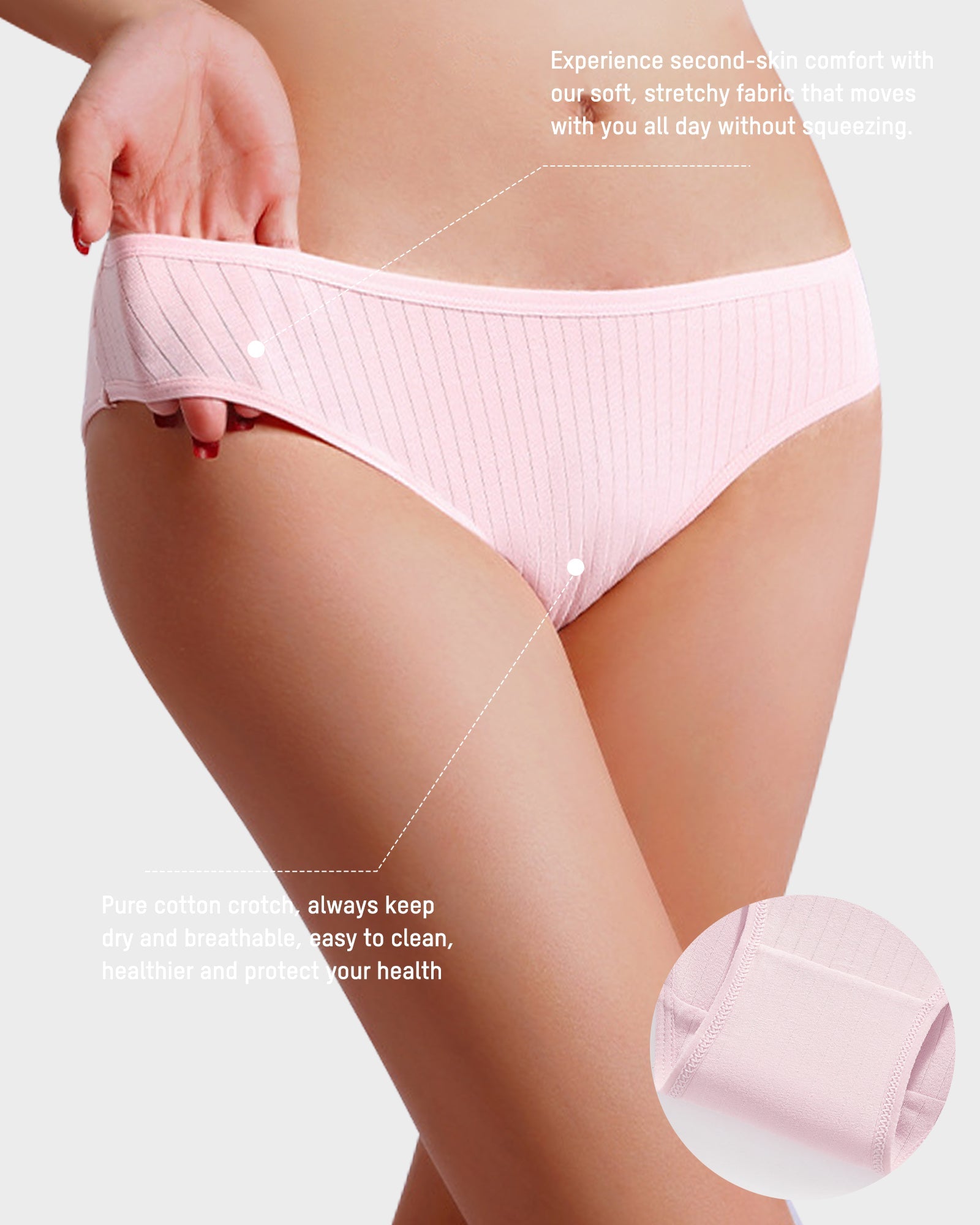 Everyday Comfort Low-Waist Cotton Briefs (4 Pack)