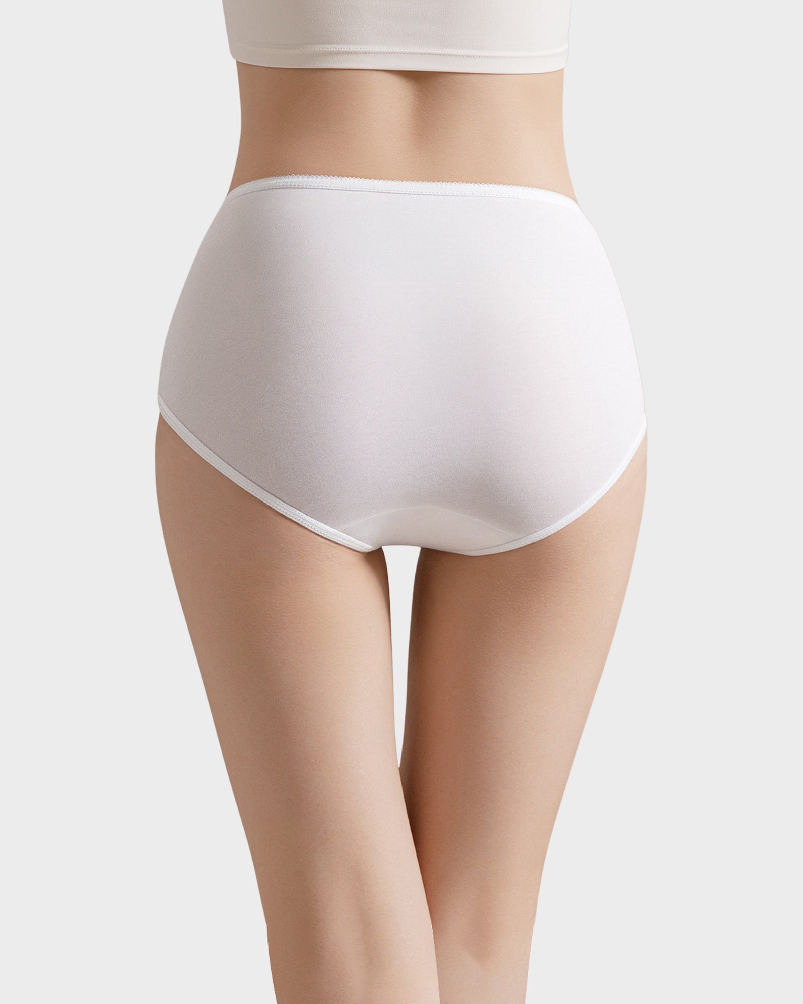 Sterilized Cotton High-Rise Disposable Briefs (4 Pack)