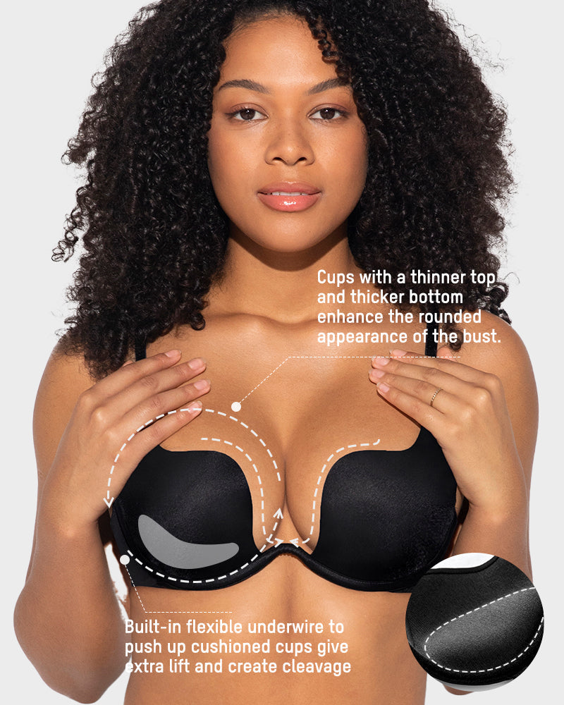 U-Shaped Backless Bra with Lift