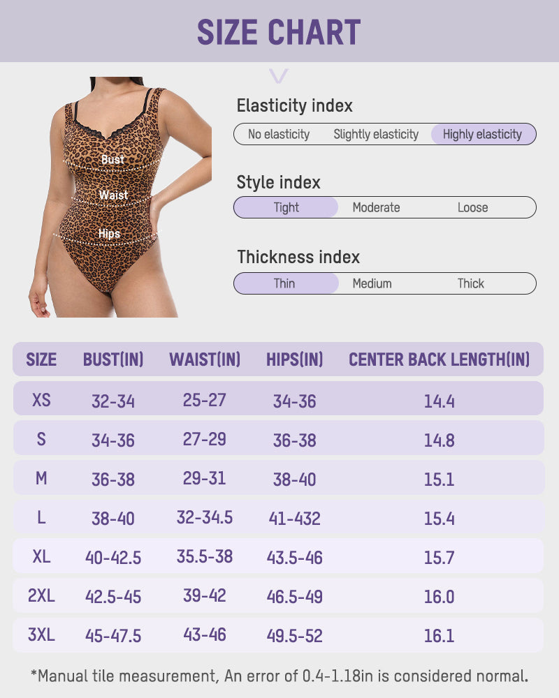 V-Neck Lace Thong Shapewear Bodysuit