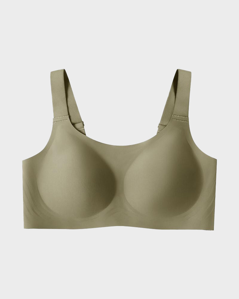 Wireless Full Coverage Jelly Bra with Breathable Straps