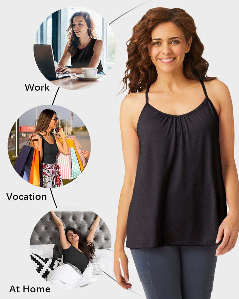 Women’s Fly Free Cooling Cami with Built-in Bra