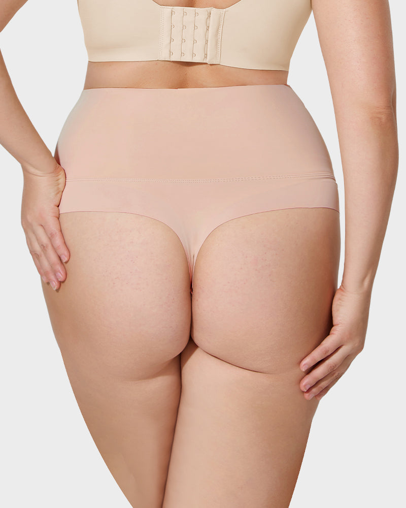 High-Rise Seamless Thong Panty(3 Pack)