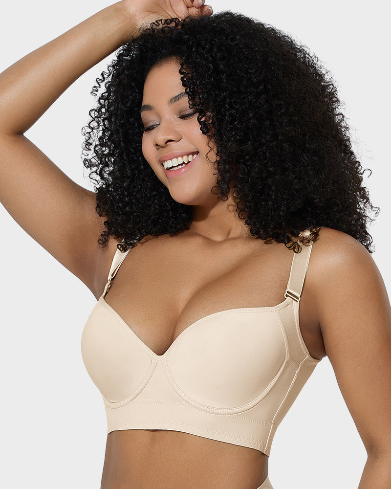 Push Up Longline Smoothing Bra